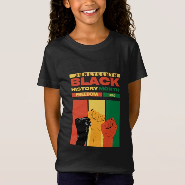 Camiseta nombre de la historia de la libertad negra en áfri (Anverso)