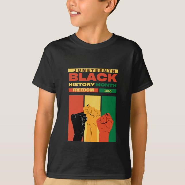 Camiseta nombre de la historia de la libertad negra en áfri (Anverso)