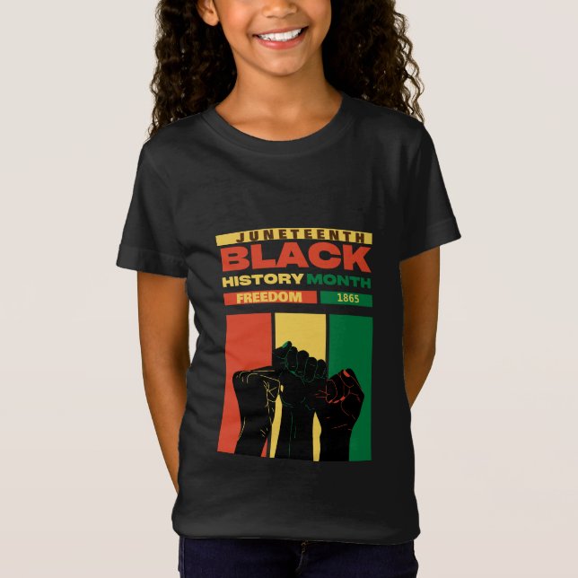 Camiseta nombre de la historia de la libertad negra en áfri (Anverso)