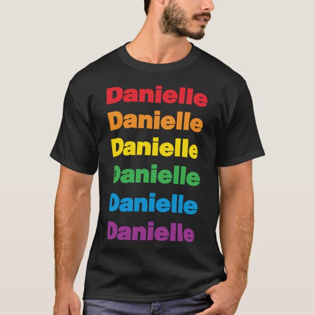 Camiseta Nombre de la lesbiana LGBT encantadora Danielle (Anverso)