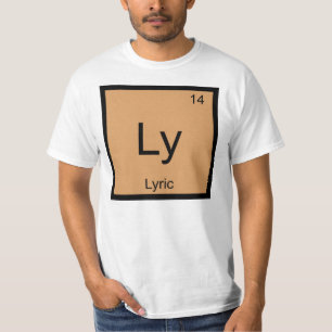 Camiseta Nombre de la letra Elemento Químico Tabla Periódic