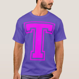 Camiseta Nombre de la letra mayúscula Monograma inicial T T