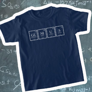 Camiseta Nombre de la química de elementos de tabla periódi