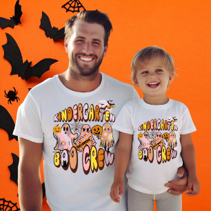 Camiseta Nombre de la tripulación de Boo Ghost Kindergarten
