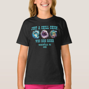 Camiseta Nombre de la ubicación de recolección de rocas per