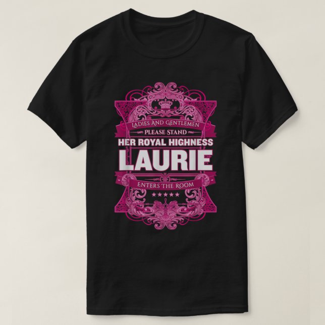 Camiseta Nombre de Laurie (Diseño del anverso)