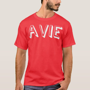 Camiseta Nombre de letra de Personalizado corto Avie Comic