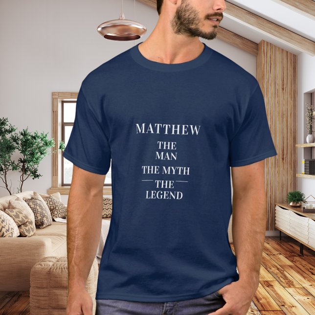 Camiseta Nombre de leyenda del mito del hombre azul (Subido por el creador)