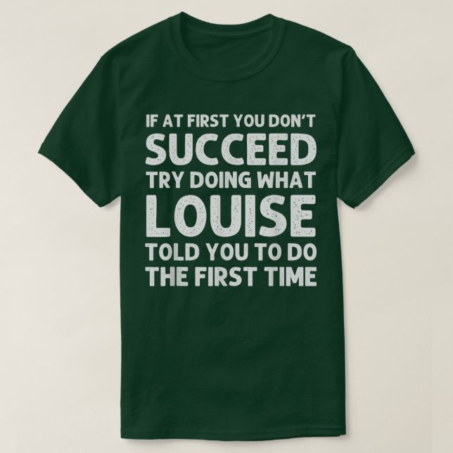 Camiseta NOMBRE DE LOUISE Navidades divertidos de cumpleaño (Diseño del anverso)