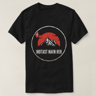 Camiseta Nombre de lugar personalizado diseño alrededor de
