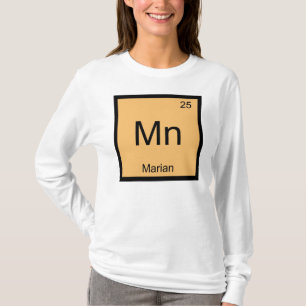 Camiseta Nombre de Marian Química Elemento Tabla Periódica