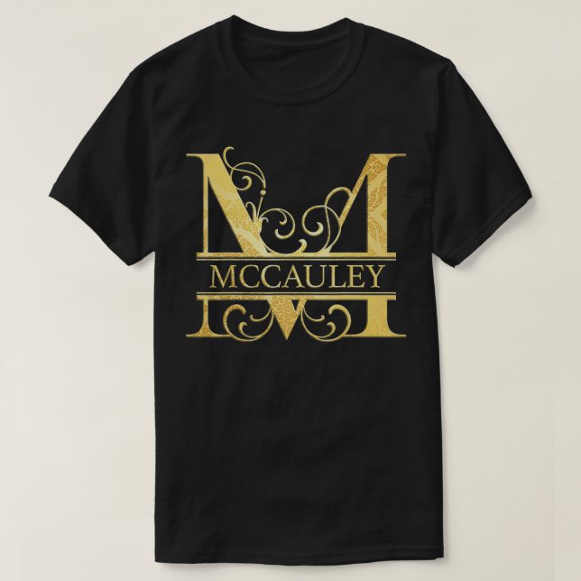 Camiseta Nombre de Mccauley  (Diseño del anverso)