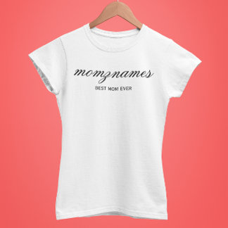 Camiseta Nombre de mejor caligrafía de mamá de todos los ti