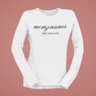 Camiseta Nombre de mejor caligrafía de mamá de todos los ti