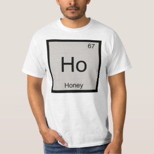 Camiseta Nombre de miel Química Elemento Tabla Periódica