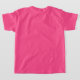 Camiseta Nombre de monograma personalizable Wow Chicas rosa (Laydown Back)