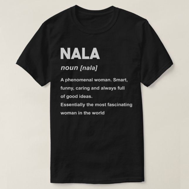 Camiseta Nombre de Nala  (Diseño del anverso)
