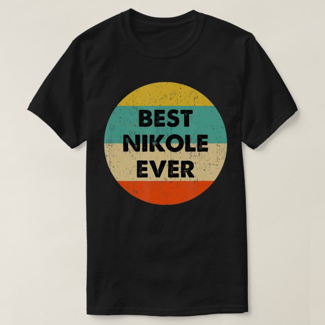 Camiseta Nombre de Nikole (Diseño del anverso)