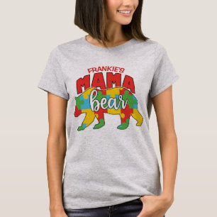 Camiseta Nombre de niño personalizado Mama Bear Conciencia 