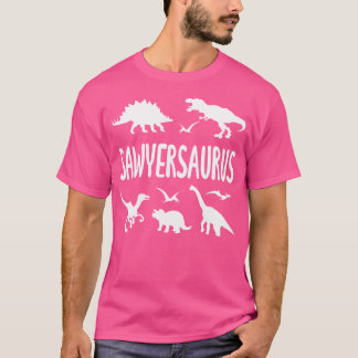 Camiseta Nombre de niños Dinosaurio T Rex Dino Sawyer Sawye