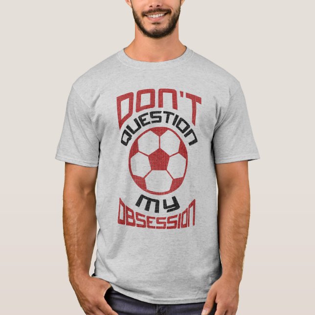 Camiseta Nombre de obsesión de fútbol y número de vuelta de (Anverso)