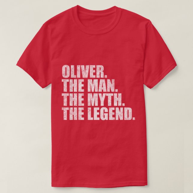 Camiseta Nombre de Oliver Oliver Nombre Oliver (Diseño del anverso)