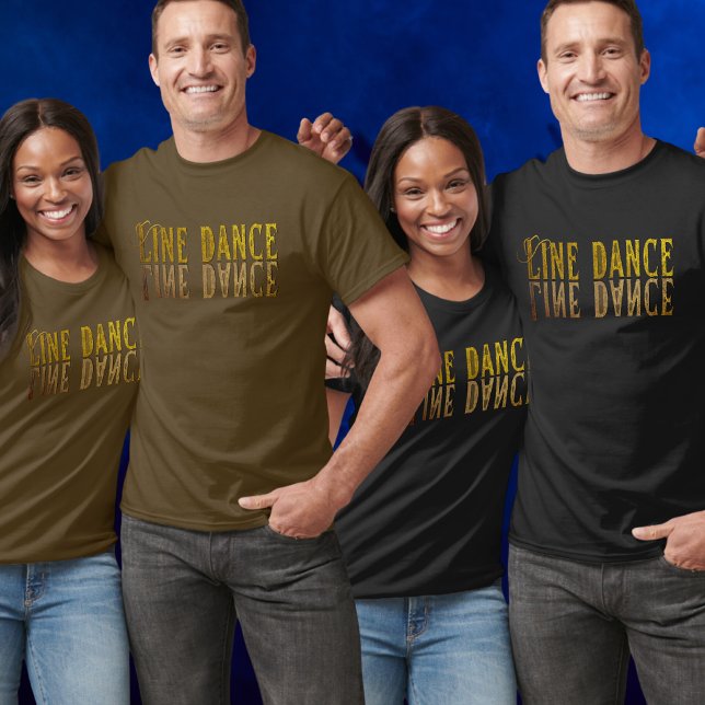 Camiseta Nombre de oro de princesa de baile de línea (Subido por el creador)