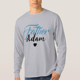 Camiseta Nombre de Padre Personalizado Moderno - Especial P