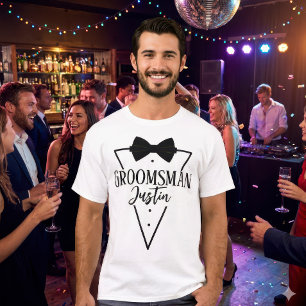 Camiseta Nombre de Padrino Personalizado Fiesta de Soltero