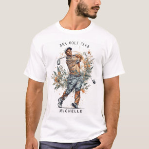 Camiseta Nombre de palo de golf personalizado Clásico