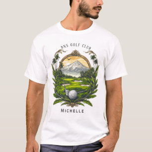 Camiseta Nombre de palo de golf personalizado Clásico