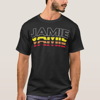 Camiseta Nombre de pila Jamie Divertido Vintage Atardecer A