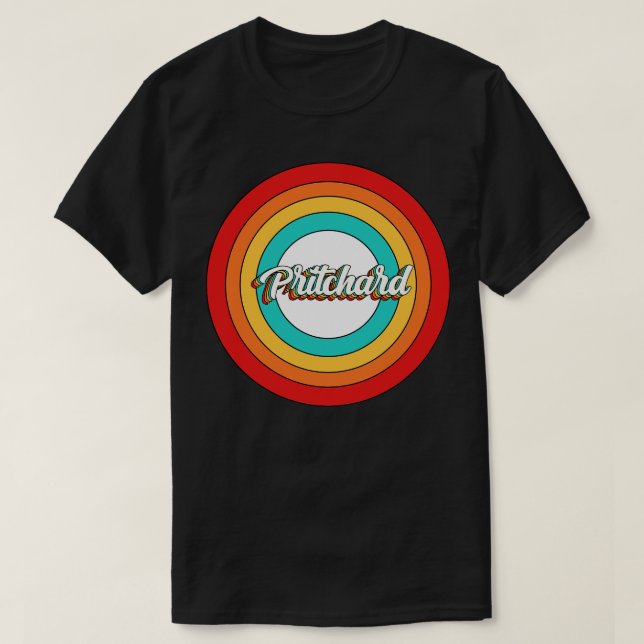 Camiseta Nombre de Pritchard Shirt Vintage Pritchard Circle (Diseño del anverso)