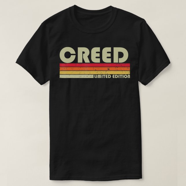 Camiseta Nombre de regalo CREED Personalized Funny Retro Vi (Diseño del anverso)