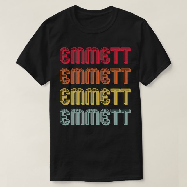 Camiseta Nombre de regalo de EMMETT Personalizado Funny Ret (Diseño del anverso)