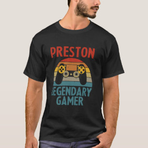 Camiseta Nombre de regalo de PRESTON Gaming Funny Personali
