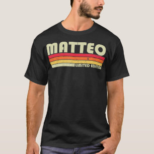 Camiseta Nombre de regalo MATTEO Personalizado Funny Retro 