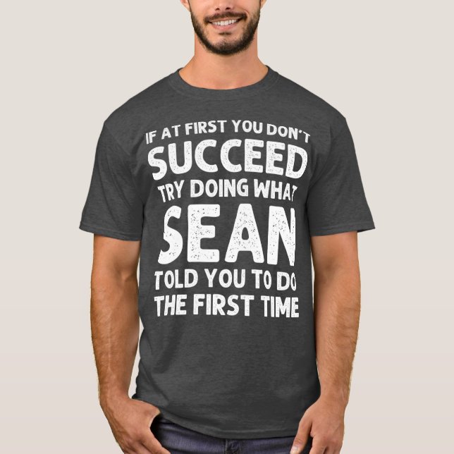 Camiseta Nombre de regalo SEAN Chiste divertido de cumpleañ (Anverso)