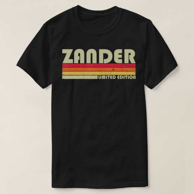 Camiseta Nombre de regalo ZANDER Personalizado Funny Retro  (Diseño del anverso)