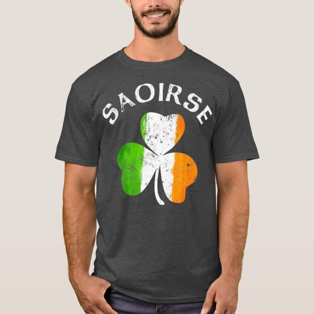 Camiseta Nombre de Saoirse Regalo Lucky Irish Pride (Anverso)