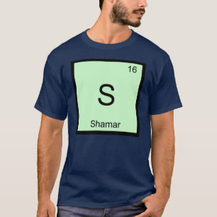 Camiseta Nombre de Shamar Elemento Químico Tabla Periódica
