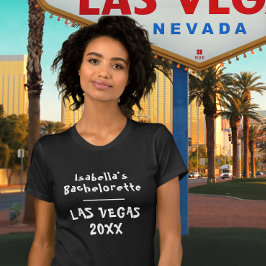 Camiseta Nombre de soltera de Las Vegas en negro