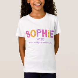Camiseta Nombre de Sophie chicas que significa estrella de 