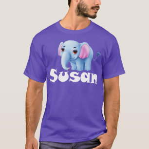 Camiseta Nombre de Susan Cute Elephant