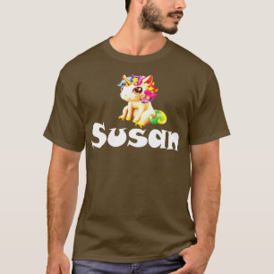 Camiseta Nombre de Susan Unicorn