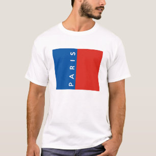 Camiseta nombre de texto de país de francia de bandera de l