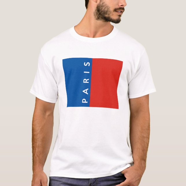 Camiseta nombre de texto de país de francia de bandera de l (Anverso)