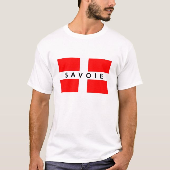 Camiseta nombre de texto francés de la bandera de la provin (Anverso)