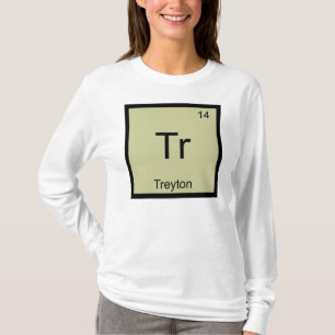 Camiseta Nombre de Treyton Elemento Químico Tabla Periódica
