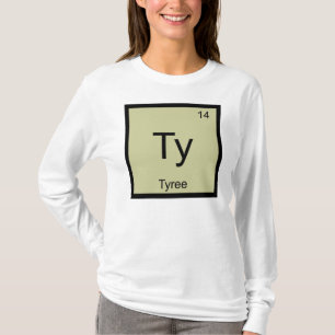 Camiseta Nombre de Tyree Elemento Químico Tabla Periódica